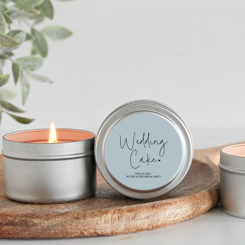 Bridal Party Proposal Candle