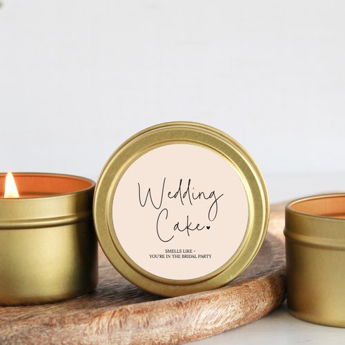 Bridal Party Proposal Candle