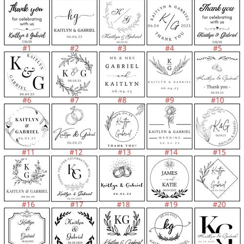 50 Rose Plexiglass Wedding Chocolate Favors