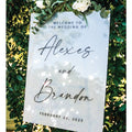 Custom Acrylic Wedding Welcome Sign