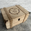 Personalized Rustic Wooden Keepsake Box