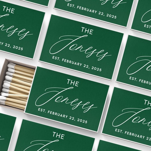 Bulk Wedding Matches – Set of 50 Personalized Matchboxes