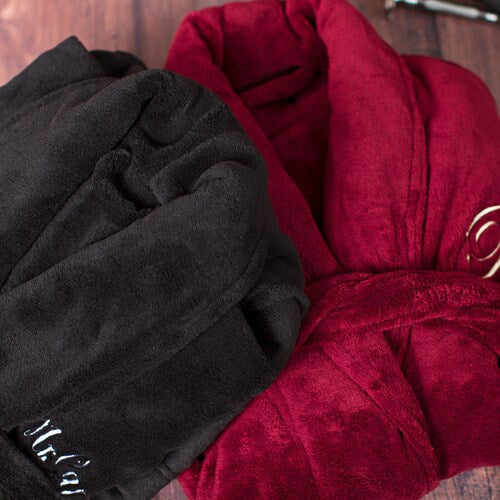 Personalized Men’s Plush Fleece Robe