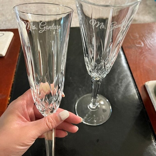 Personalized Waterford Maxwell Champagne Flutes – Set of 2