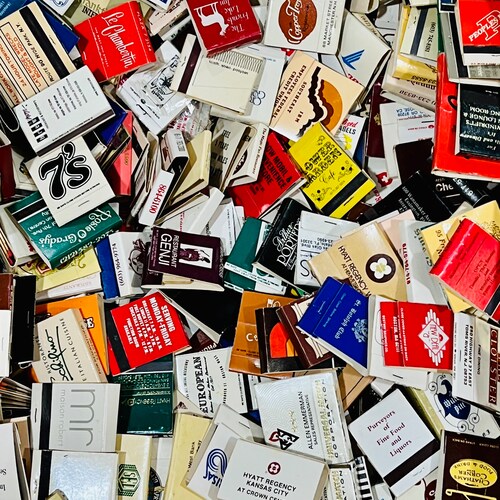 Vintage Matchbooks Collection - Unstruck & Mint for Display and Projects