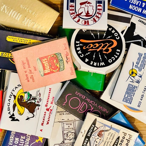 Vintage Matchbooks Collection - Unstruck & Mint for Display and Projects