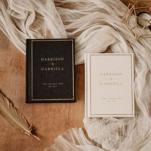 Personalized Wedding Vow Book Set