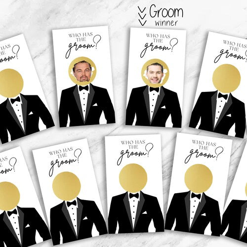 Personalized Groom Scratch Off Game
