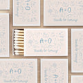 Personalized Wedding Matchboxes – Set of 50 Custom Matchbox Favors