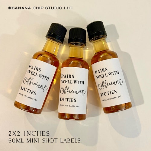 Officiant Whiskey Bottle Label