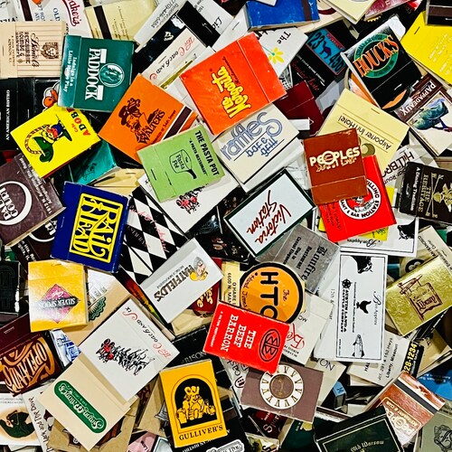 Vintage Matchbooks Collection - Unstruck & Mint for Display and Projects