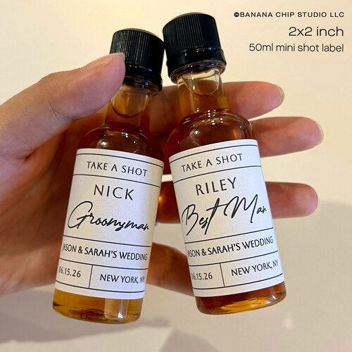 Groomsmen proposal label