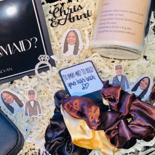 Bride and Groom Photo Head Confetti