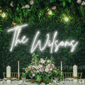 Custom Neon Wedding Sign | Personalized Last Name LED Sign