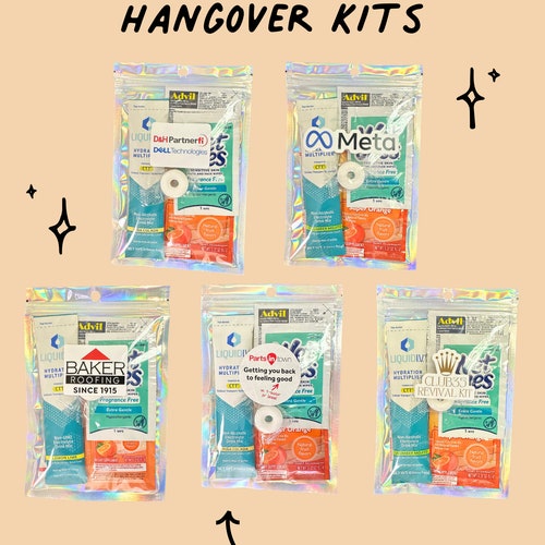 Hangover Kit | Self-Care & Recovery Kit for Bachelorette Parties, Weddings, and Corporate Events