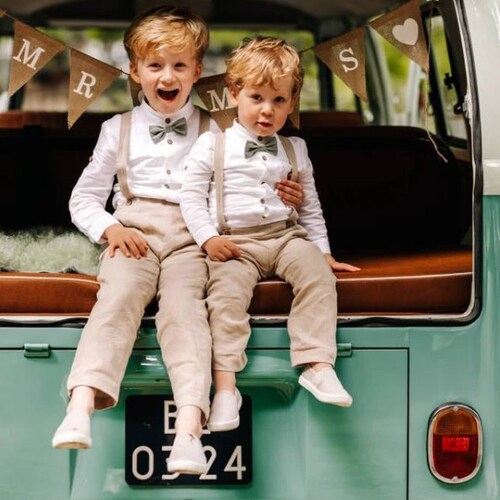 Sage Green Ring Bearer Boy Suit Set