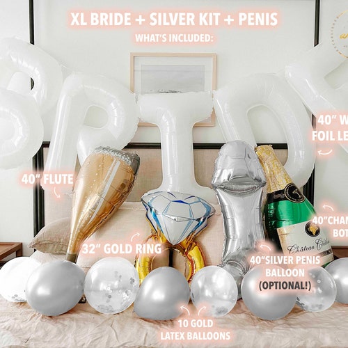 White BRIDE Balloon