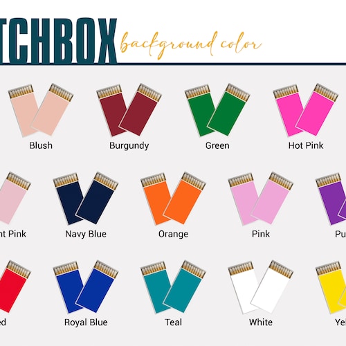 Custom Wedding Matchboxes