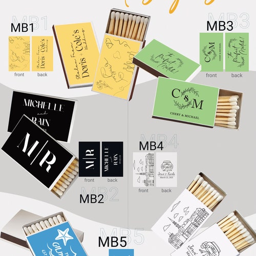 Custom Wedding Matchboxes