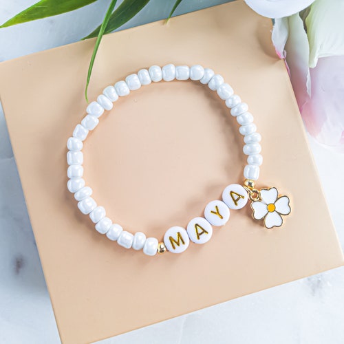 Personalized Flower Girl Bracelet with Proposal Box