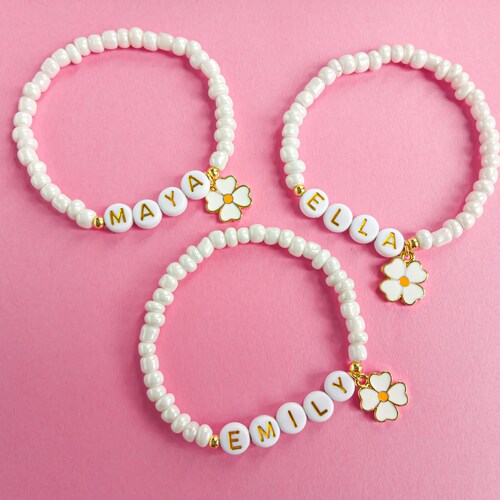 Personalized Flower Girl Bracelet with Proposal Box