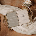 Custom Wedding Vow Books Set of 2 – Elegant Personalized Vow Booklets for Bride & Groom
