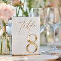 Acrylic Wedding Table Numbers