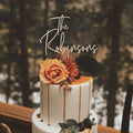 Rustic Personalized Wedding Cake Topper – Custom Mr. & Mrs. Design