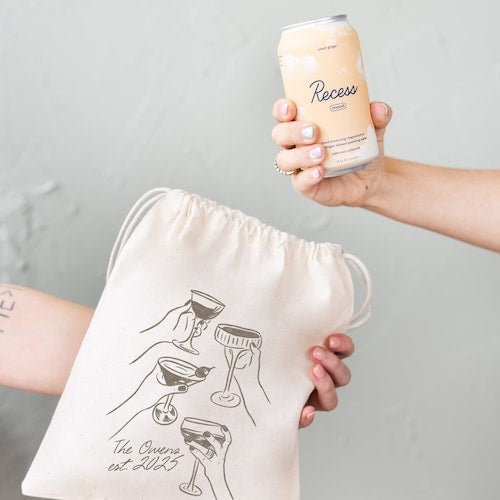 Custom Hand-Drawn Hangover Kit Bags