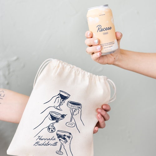 Custom Hand-Drawn Hangover Kit Bags