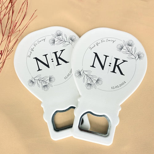 50 Personalized Bottle Opener Wedding Favors