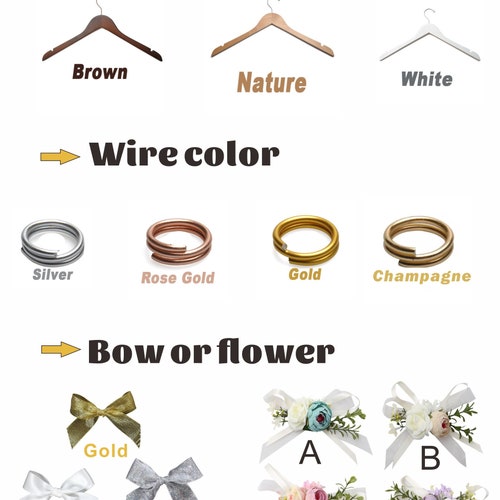 Personalized Bridesmaid & Bride Wedding Hanger – Custom Name Bridal Shower or Bachelorette Gift
