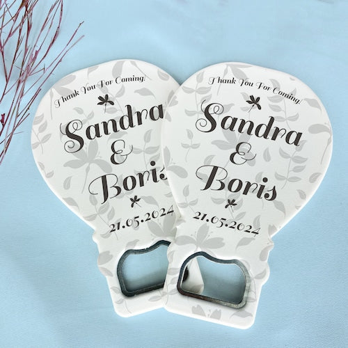 50 Personalized Bottle Opener Wedding Favors