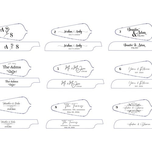 Personalized Wedding Cake Knife & Server Set – Custom Laser