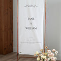 Custom Fabric Wedding Welcome Sign