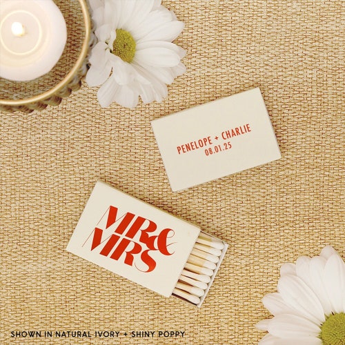 Custom MR & MRS Wedding Matchboxes