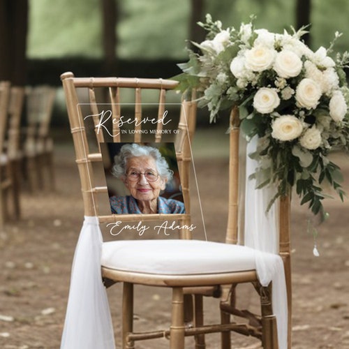 Personalized Memorial Wedding Sign