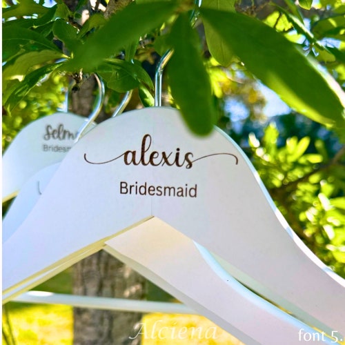 Personalized Bridesmaid Hangers