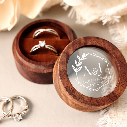 Personalized Wooden Ring Box