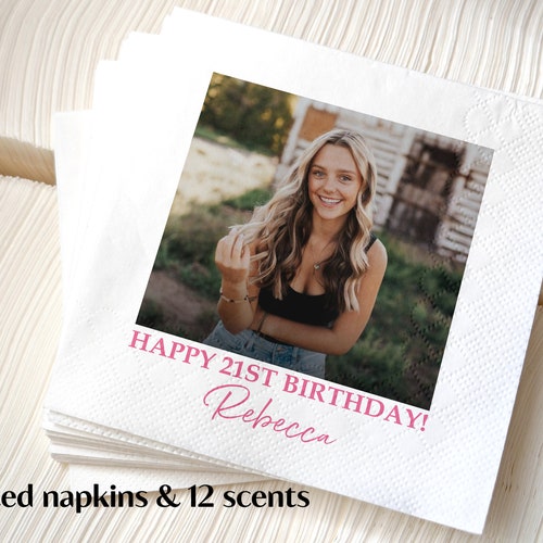 Custom Photo Napkins – Personalized Beverage Napkins