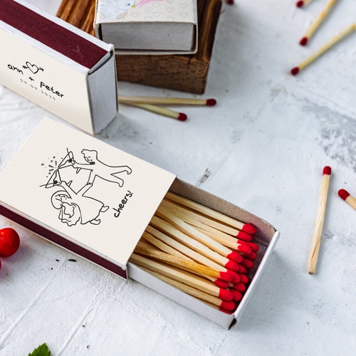 Custom Matchboxes – Personalized Wedding Favors and Souvenirs