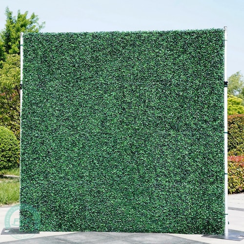 8Ft x 8Ft Artificial Grass Wall with Rolling Curtain and Storage Bag
