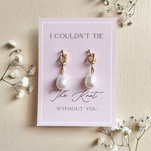 Tie the Knot Bridesmaid Earrings