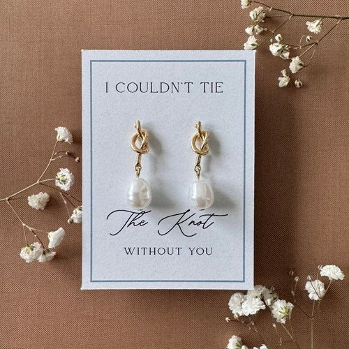 Tie the Knot Bridesmaid Earrings