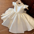 Ivory Pearls Neckline Baby Girl Dress