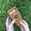 Custom Wooden Matchbox  for Couples