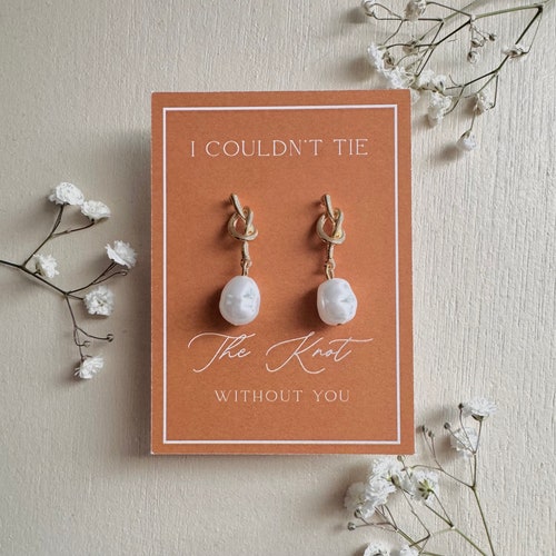 Tie the Knot Bridesmaid Earrings