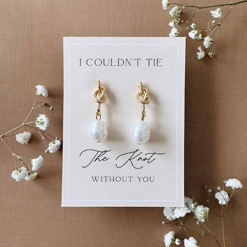 Tie the Knot Bridesmaid Earrings