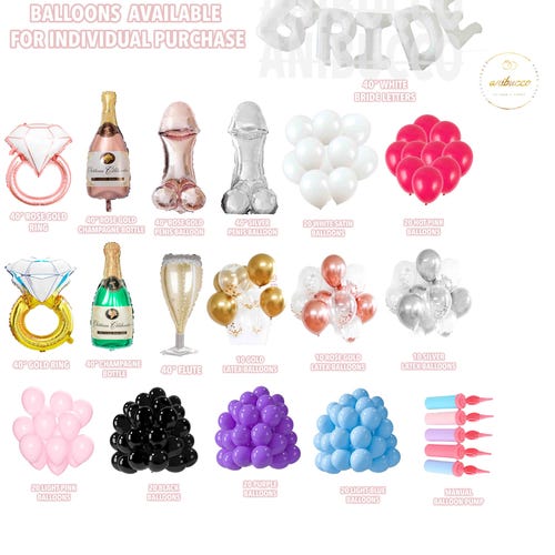 White BRIDE Balloon