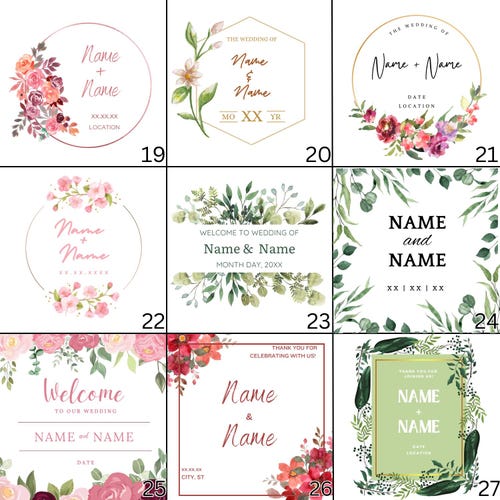 Personalized Soy Candle Wedding Favors with Match Set